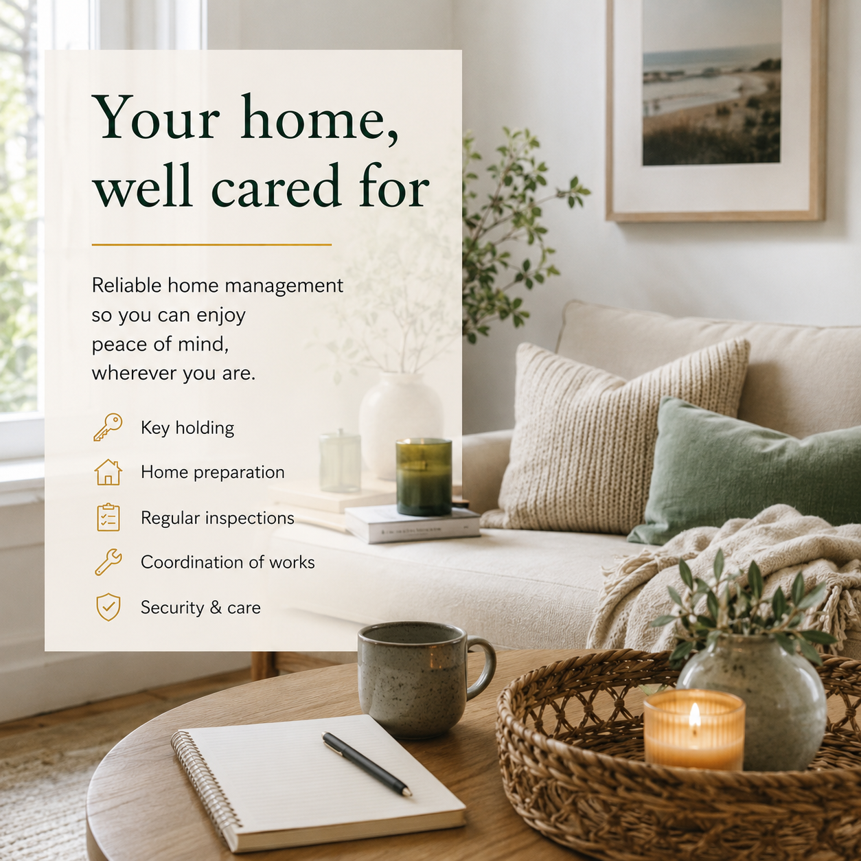 Home management and property care services