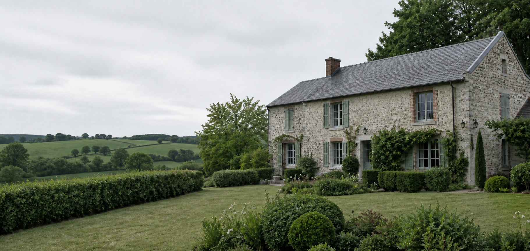 Country home and garden in the inland Côte d’Opale region